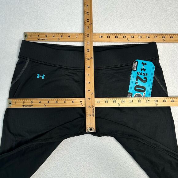 Under Armour Women's Size XL NWT Base 2.0 Base Layer Thermal Leggings Black - Picture 2 of 8